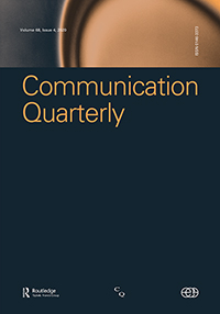 Cover image for Communication Quarterly, Volume 68, Issue 4, 2020