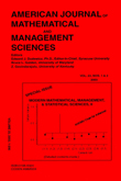 Cover image for American Journal of Mathematical and Management Sciences, Volume 23, Issue 1-2, 2003