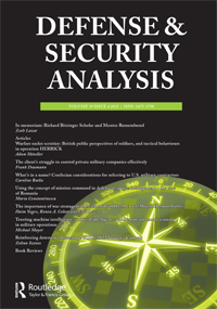 Cover image for Defense & Security Analysis, Volume 39, Issue 4, 2023