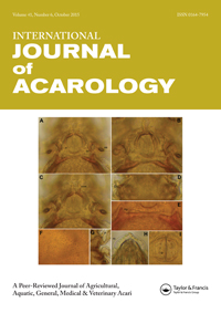 Cover image for International Journal of Acarology, Volume 41, Issue 6, 2015