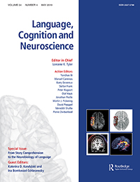 Cover image for Language, Cognition and Neuroscience, Volume 34, Issue 4, 2019