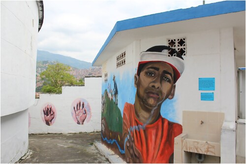 Figure 3. One of the many portraits of teenagers killed in Medellin (Author, January 2019).