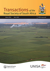 Cover image for Transactions of the Royal Society of South Africa, Volume 76, Issue 1, 2021