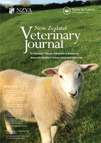 Cover image for New Zealand Veterinary Journal, Volume 70, Issue 1, 2022