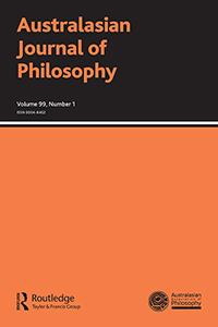 Cover image for Australasian Journal of Philosophy, Volume 99, Issue 1, 2021