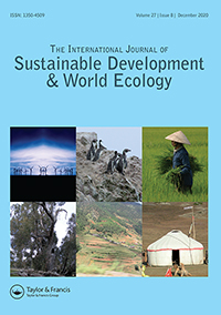 Cover image for International Journal of Sustainable Development & World Ecology, Volume 27, Issue 8, 2020