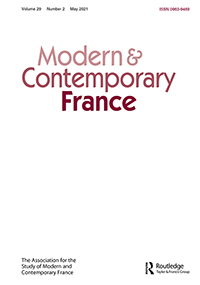 Cover image for Modern & Contemporary France, Volume 29, Issue 2, 2021