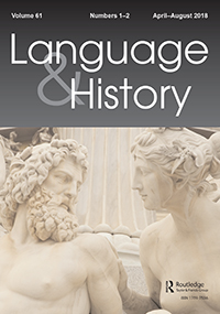 Cover image for Language & History, Volume 61, Issue 1-2, 2018