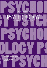 Cover image for The Journal of Psychology, Volume 157, Issue 2, 2023