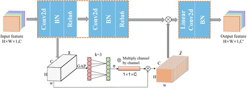 Figure 2. Schematic diagram of the attention module of the inverted bottleneck channel.