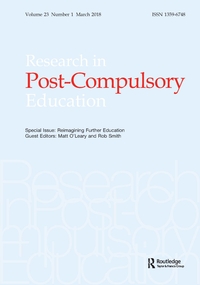 Cover image for Research in Post-Compulsory Education, Volume 23, Issue 1, 2018