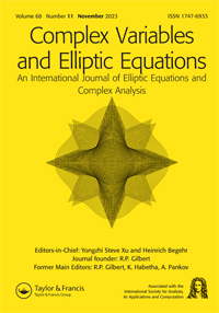 Cover image for Complex Variables and Elliptic Equations, Volume 68, Issue 11, 2023