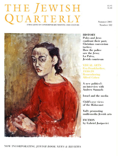 Cover image for Jewish Quarterly, Volume 48, Issue 2, 2001