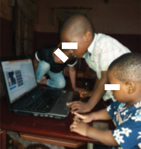Figure 3. Children exploring GTM.