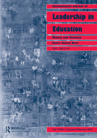 Cover image for International Journal of Leadership in Education, Volume 19, Issue 1, 2016
