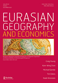 Cover image for Eurasian Geography and Economics, Volume 63, Issue 6, 2022