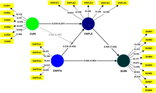 Figure 3. Structural model.