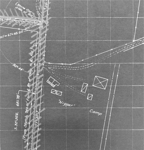 Figure 1. “‘N_____ ’ Camp” marked in Thomas Edison’s 1926 atlas of New Village, New Jersey. (Courtesy of Thomas Edison National Historic Site.)