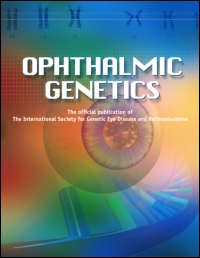 Cover image for Ophthalmic Genetics, Volume 37, Issue 2, 2016