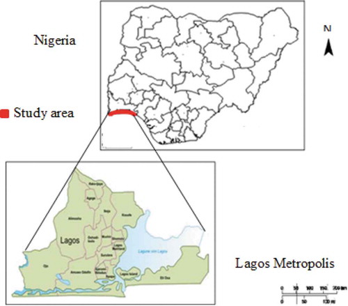 Figure 1. Map of the study area (source: Somuyiwa & Adebayo, Citation2009).