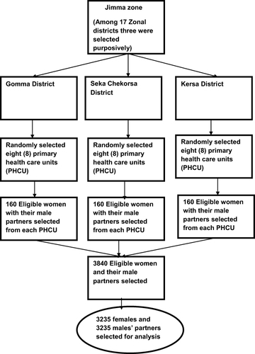 Figure 1 Schematic presentation of participants’ selection in Jimma rural Zonal district.