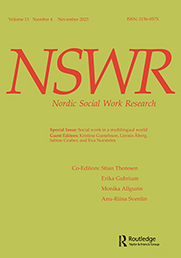 Cover image for Nordic Social Work Research, Volume 13, Issue 4, 2023