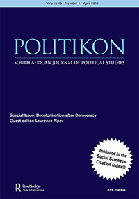 Cover image for Politikon, Volume 45, Issue 1, 2018