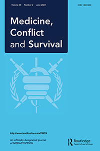 Cover image for Medicine, Conflict and Survival, Volume 38, Issue 2, 2022