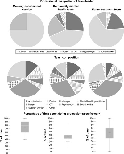 Figure 3 Characteristics of teams managing crises in people with dementia.