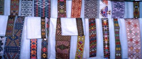 Figure 1. Ethiopian cultural fabrics (before they get tailored into a dress and shawls).