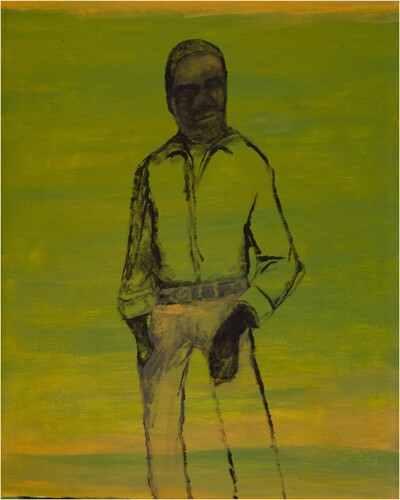 Figure 5. William Nyaparu Gardiner, Old People (III), 51 × 40.5 cm, acrylic on canvas, 2016. Collection unknown.