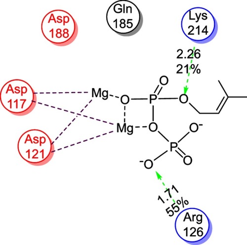 Figure 9 2D the active site of 1UBY.