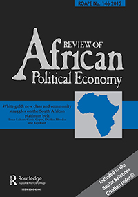 Cover image for Review of African Political Economy, Volume 42, Issue 146, 2015
