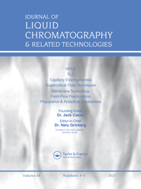 Cover image for Journal of Liquid Chromatography & Related Technologies, Volume 44, Issue 3-4, 2021