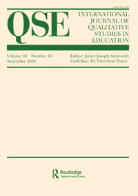 Cover image for International Journal of Qualitative Studies in Education, Volume 33, Issue 10, 2020