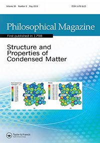 Cover image for Philosophical Magazine, Volume 99, Issue 9, 2019
