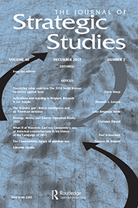 Cover image for Journal of Strategic Studies, Volume 40, Issue 7, 2017