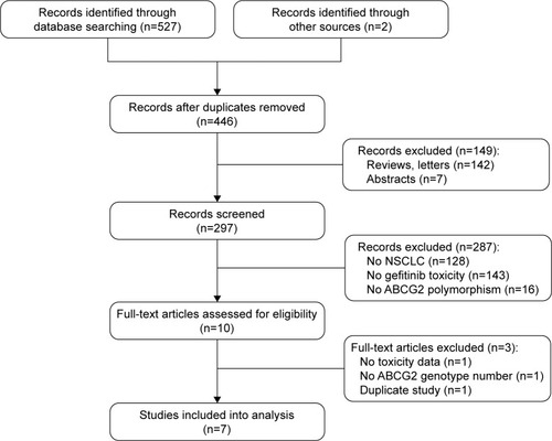 Figure 1 Flowchart of the study selection process in the meta-analysis.