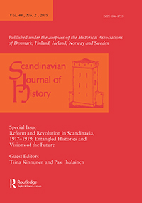 Cover image for Scandinavian Journal of History, Volume 44, Issue 2, 2019