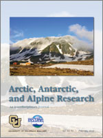 Cover image for Arctic, Antarctic, and Alpine Research, Volume 44, Issue 1, 2012