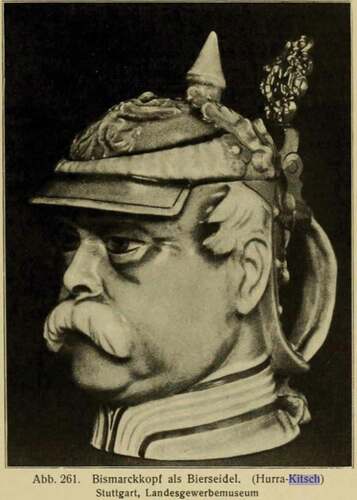 Figure 1. Otto von Bismark beer mug, an example of what Pazaurek classified as “Hurra-Kitsch”, or kitsch linked to patriotic sentiments. Image from Pazaurek (Citation1912, 351)