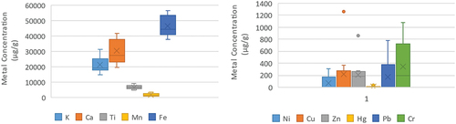 Figure 3. Different metals concentration in soil samples of Amtoli Union.