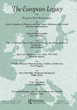 Cover image for The European Legacy, Volume 19, Issue 6, 2014