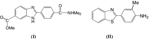 Figure 1. Structures of benzimidazole and benzothiazole used as drug candidates.