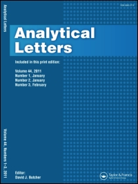 Cover image for Analytical Letters, Volume 5, Issue 7, 1972