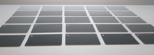 Figure 2. The set of samples (Effect Navigator chart) used in the visual experiment. From top to bottom: L1 (lighter) to L5 (darker). From left to right: increasing flake size.