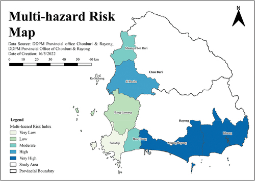 Figure 4. Multi-hazard risk map.