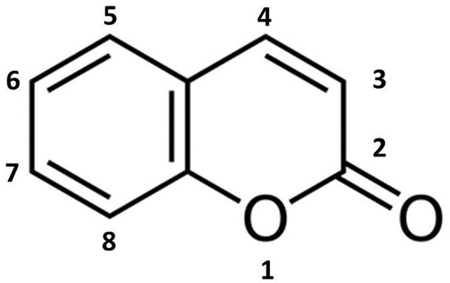 Figure 1. Simple coumarin or benzopyrone.