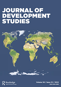 Cover image for The Journal of Development Studies, Volume 58, Issue 10, 2022