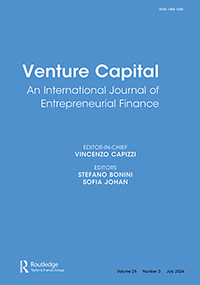 Cover image for Venture Capital, Volume 26, Issue 3, 2024
